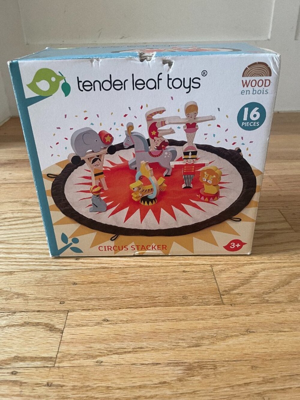 Tender Leaf Toys Circus Stacker Wood Toy Set - Parts Missing